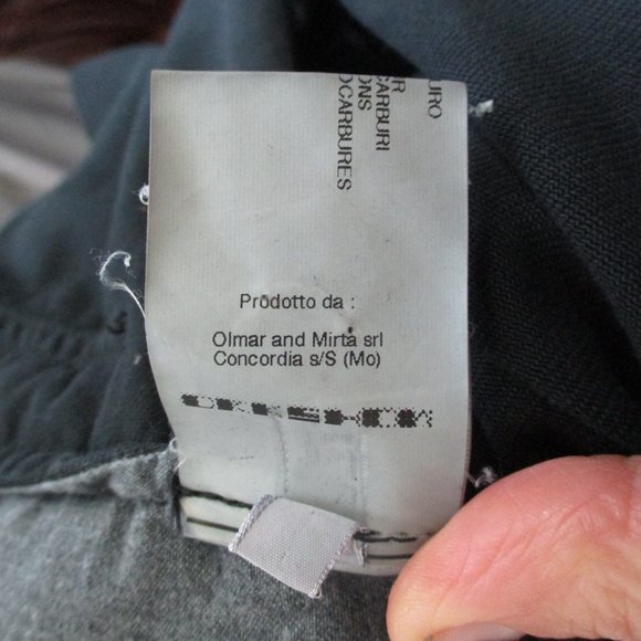 RICK OWENS DRKSHDW Asymmetrical Jacket Coat M BLACK - Picture 9 of 9